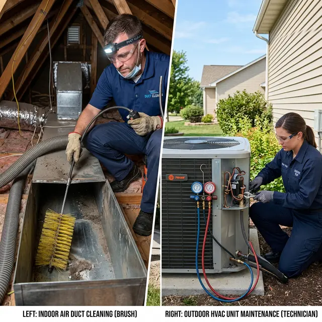 Air Duct Cleaning vs. HVAC Maintenance: What's the Difference?