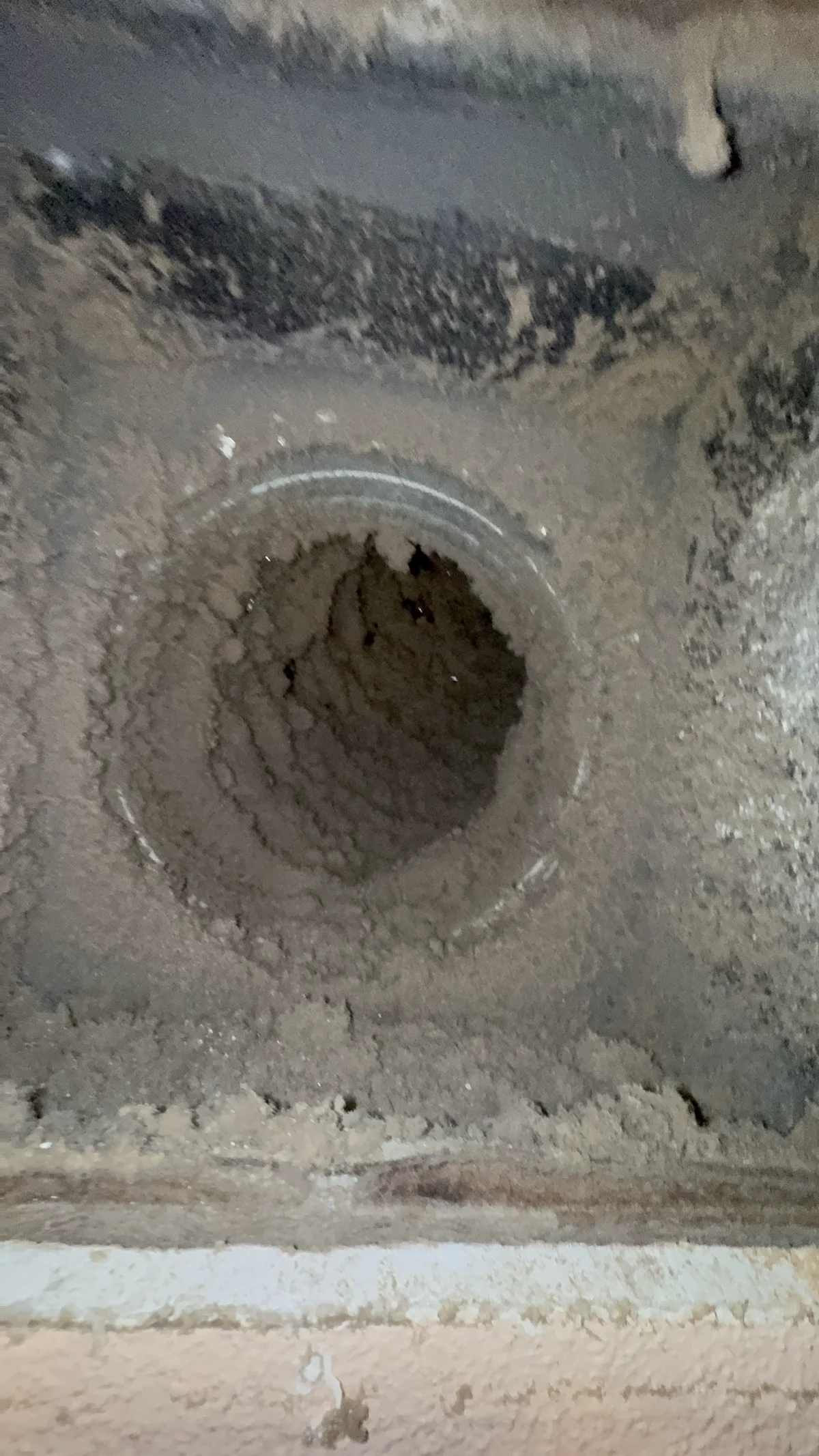 Commercial HVAC duct cleaning at Austin business - ceiling diffuser access