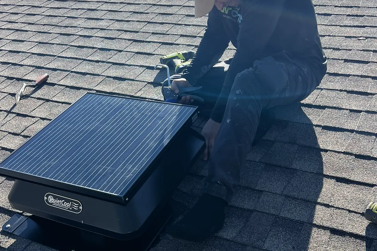 Solar Attic Fan Installation Cost in Austin - Air Central energy efficiency service in Austin TX