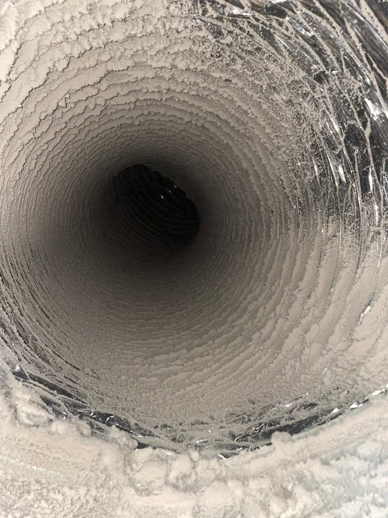 Air Duct Inspection process - Air Central technician performing service in Austin home