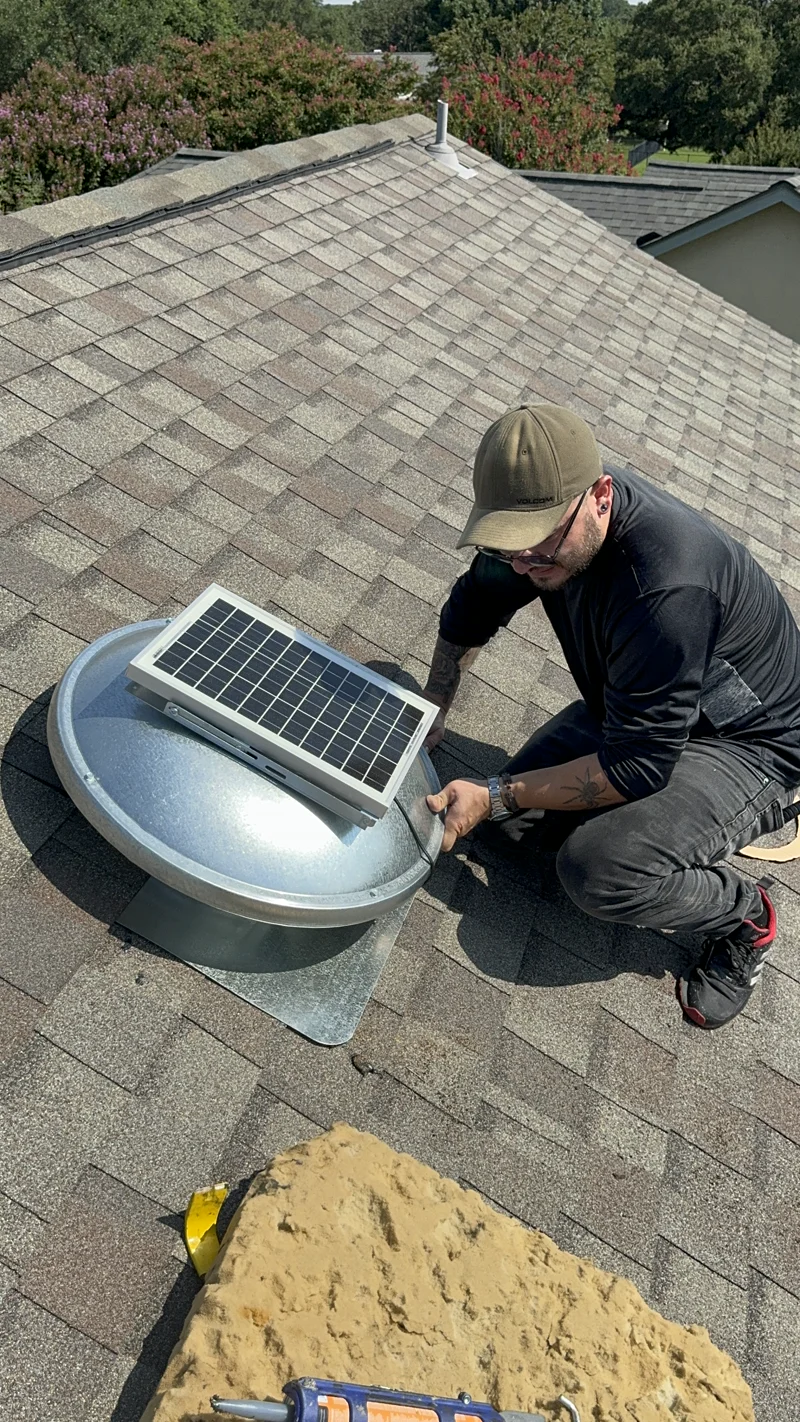Solar Fan Installation service estimates - professional results by Air Central in Austin, TX