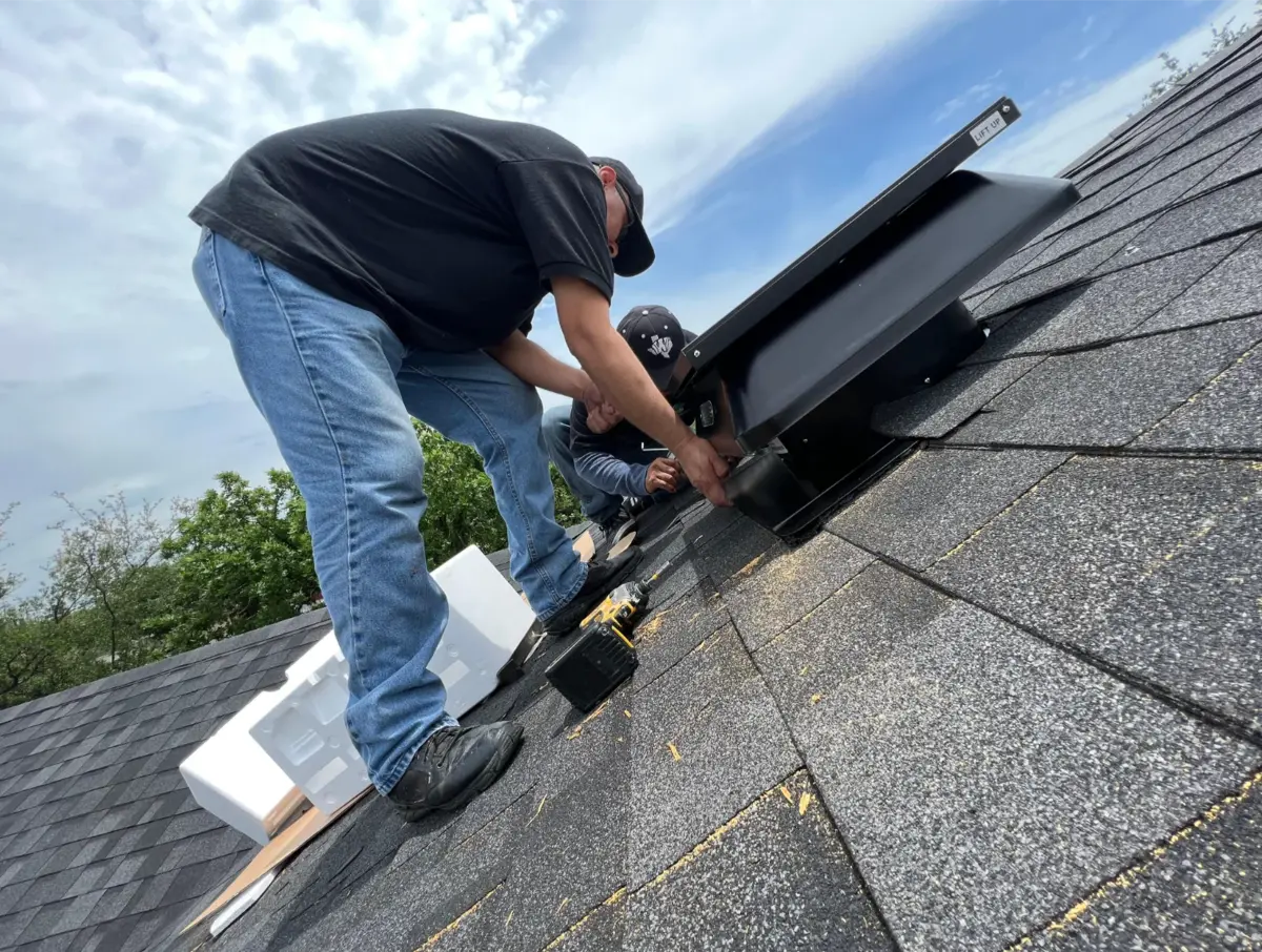 Solar Fan Installation