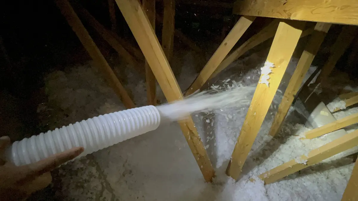 Technician with HD camera inspection system